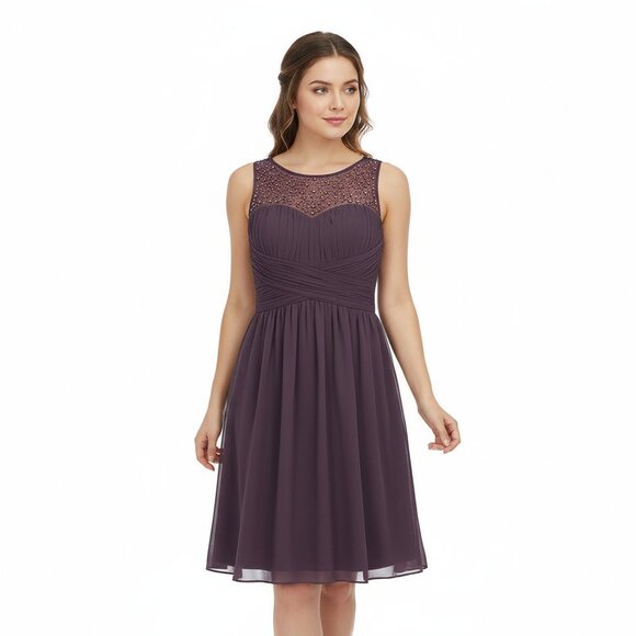 *Black Collection Purple Wine Formal Prom Dress - Picture 1 of 5